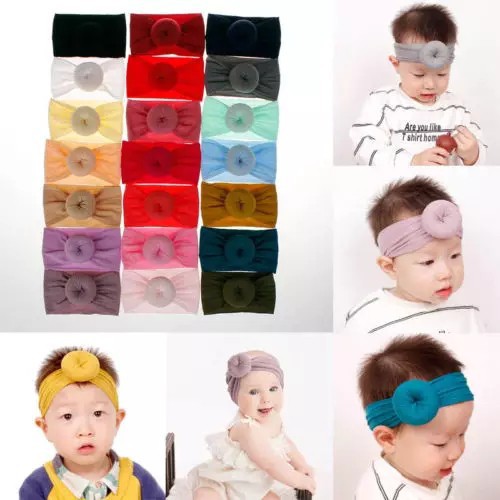 VnM057 | Donut headband / Bandana Bayi Anak Perempuan Donut Bulat/ Headband Baby Pita Lucu