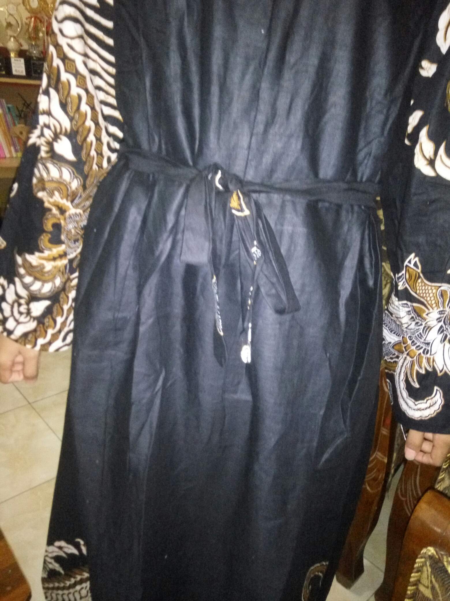 Sriwedari Gamis Batik Modern Standar_jumbo Busui Friendly Resleting Depan