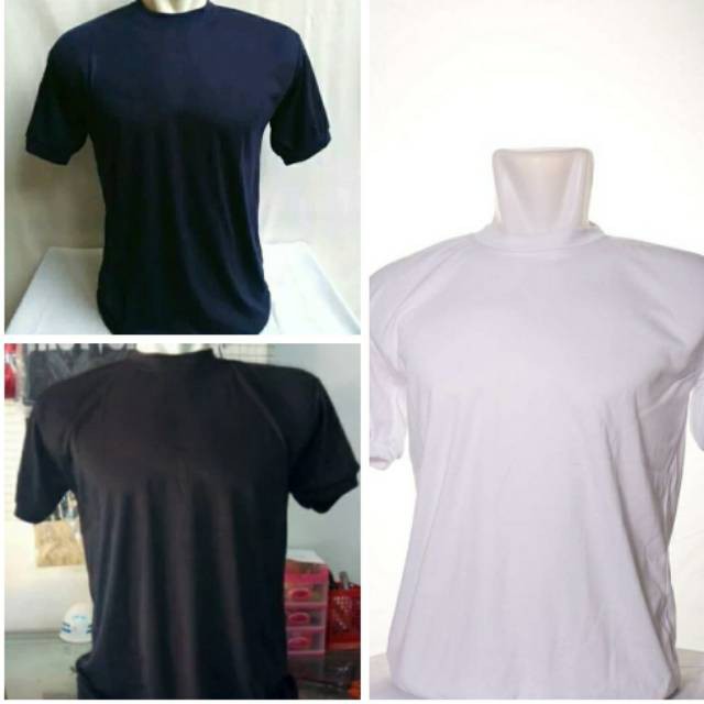SKD        KAOS POLOS PUTIH HITAM BIRUDONGKER / KAOS PDH SECURITY .eceran atau grosir
