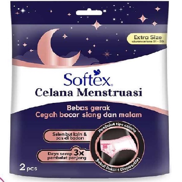 Softex Celana Menstruasi All Size /Ektra Size 2pcs