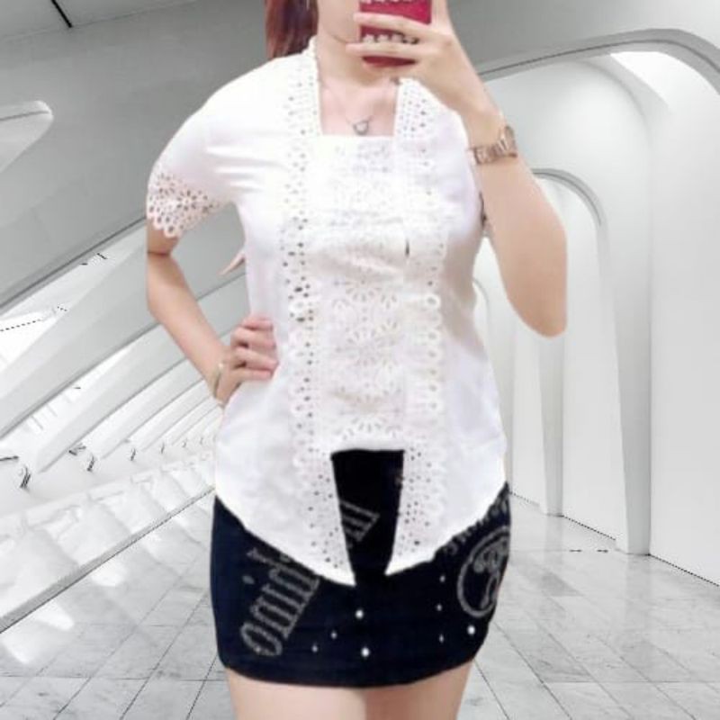 PROMO TERMURAH Kebaya Kutu Baru Silky Import Laser Cut