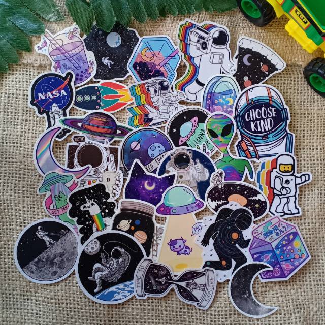  Sticker  laptop  space galaxy 30 pcs Shopee Indonesia