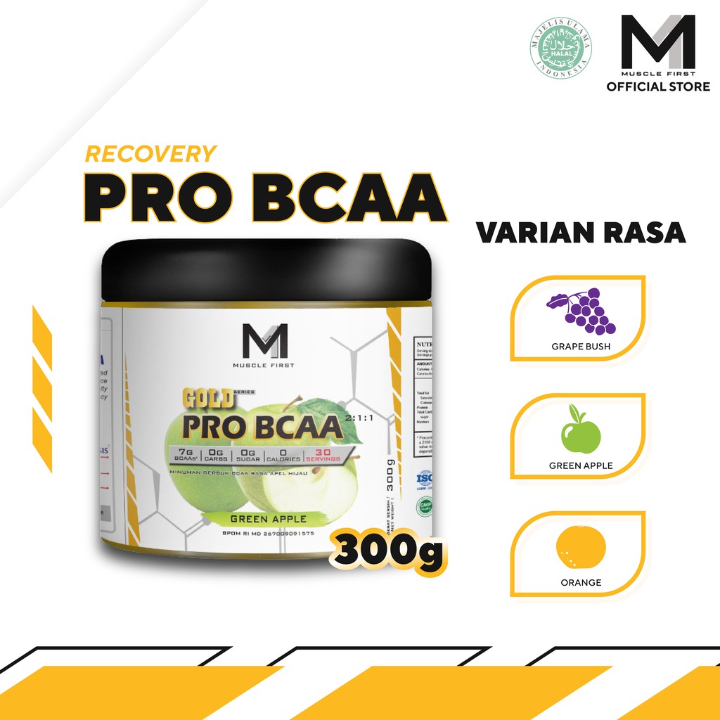 MUSCLE FIRST Pro BCAA 300gr - Menjaga &amp; Memulihkan Otot