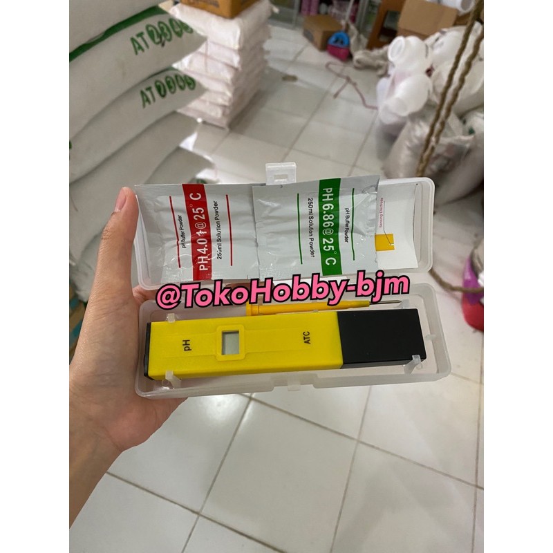 ph meter alat ukur air hidroponik digital ph air digital ph meter hidroponik - LENGKAP 1SET alat air