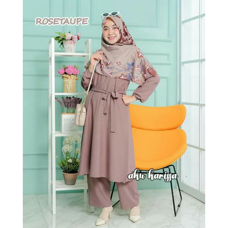 One Set Tunik Ori Brand Aku Karissa | Set Tunic Murah