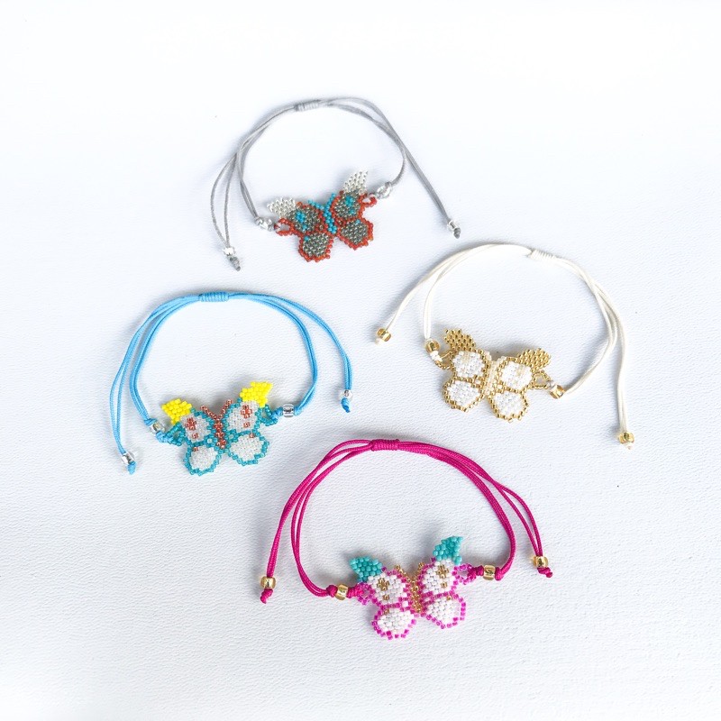 Gelang Kupu - Beads Bracelet Gelang Karakter Gelang Anak Gelang Dewasa Gelang Manik Handmade