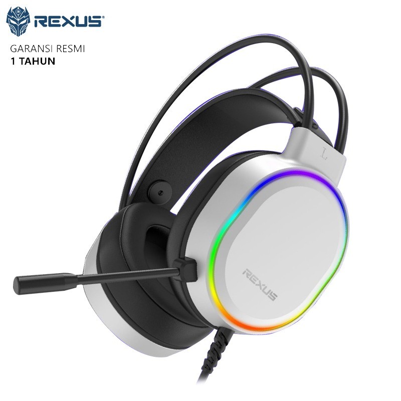 Headset Gaming Rexus Thunderfox HX9 RGB Gaming Headset - Putih