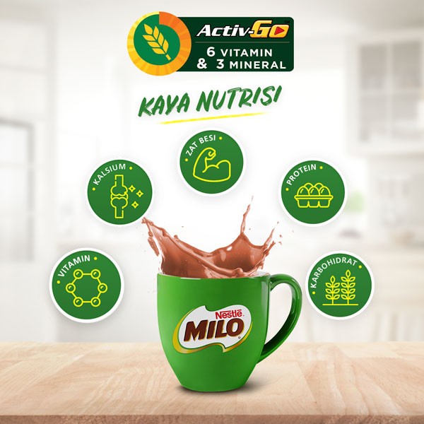 

fe20111 Milo 3In1 Activ-Go Susu Coklat Pouch 300G Xa201As