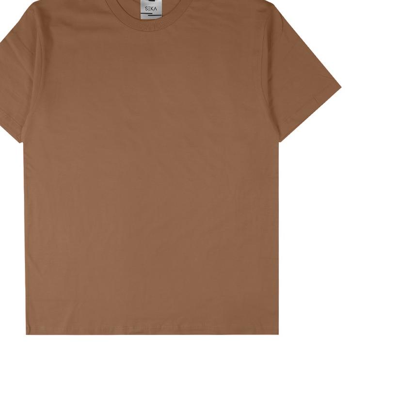 Seka Basics - Kaos Polos Brown (Almond Brown) 30s