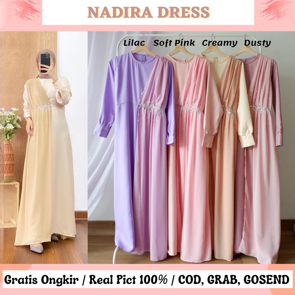 NADIRA DRESS / BUSUI FRIENDLY / DRESS KONDANGAN / SERAGAMAN