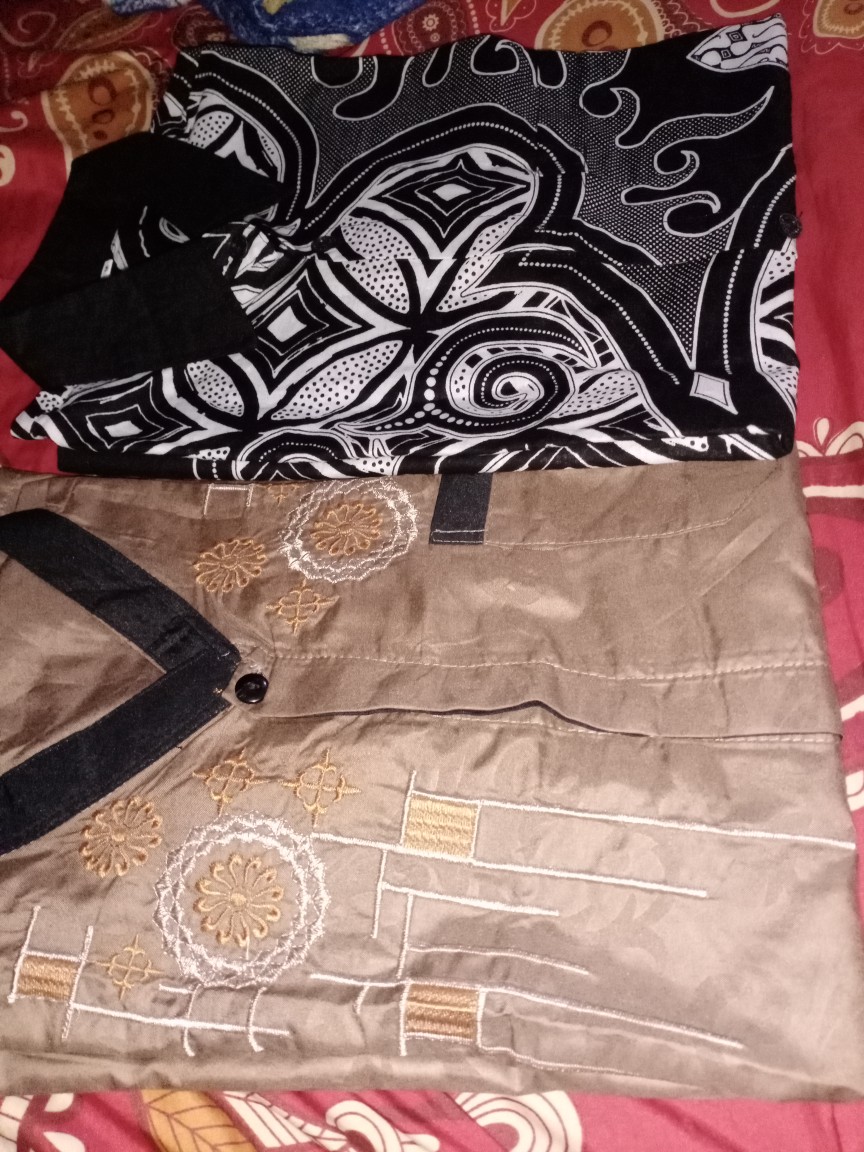Trolis Grosir Kemeja Batik Pria Cowok Lengan Panjang Matahari Warna Remaja Dewasa Trolistore