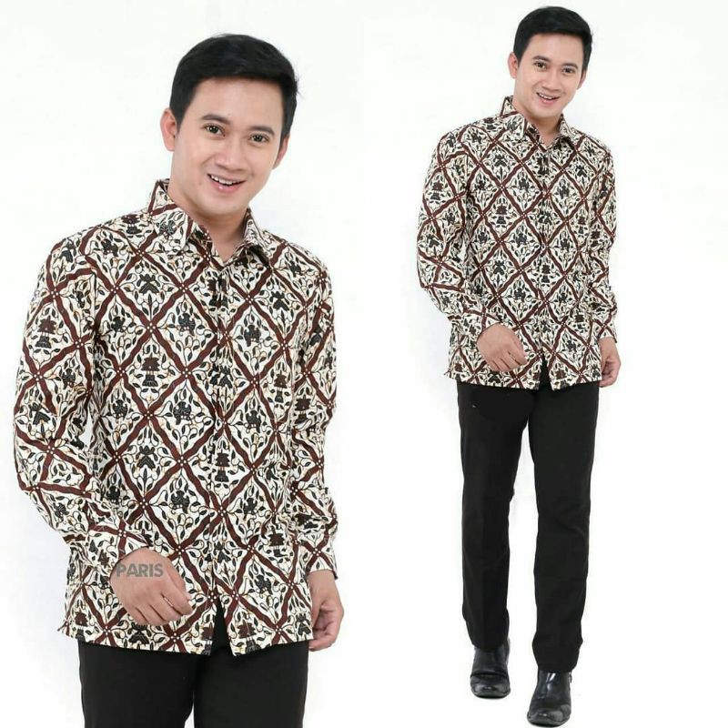 Kemeja Batik Pria Motif Sidomukti GADING MAS