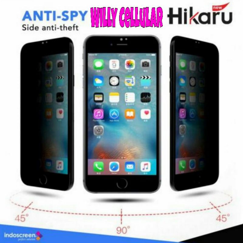 Premium Full Cover Tempered Glass PRIVACY iPhone 13 12 / 12 Pro - 12 Mini - 12 Pro Max (F.Set) - Hikaru-3