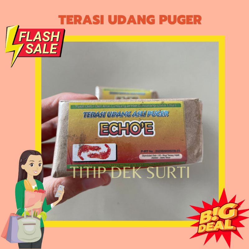 

(TERMURAH) Terasi Udang Echo Asli Puger - mentah