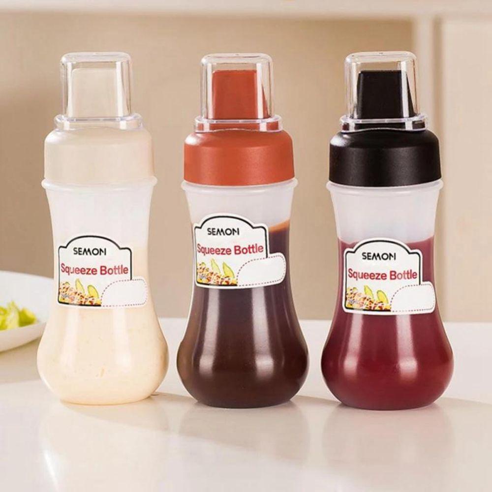 [Elegan] Botol Pencet Saos Panas Anti Bocor mustard Squirt Alat Dapur mayo Sauce Dispenser