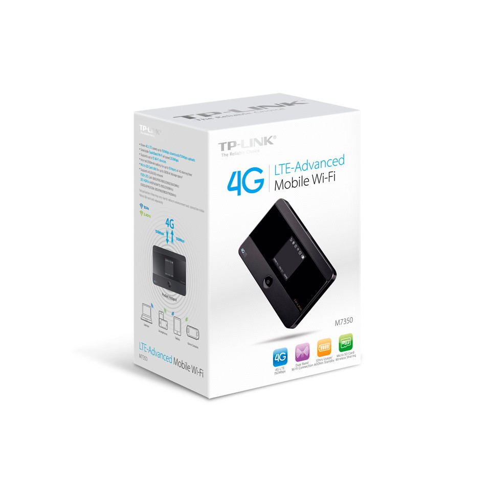 TP-LINK M7350 - 4G LTE-Advanced Mobile WiFi - MiFi