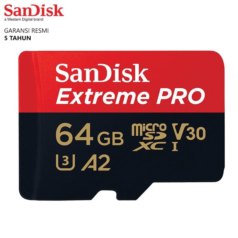 Micro SD Sandisk Extreme Pro - 32 GB / 64 GB / 128 GB