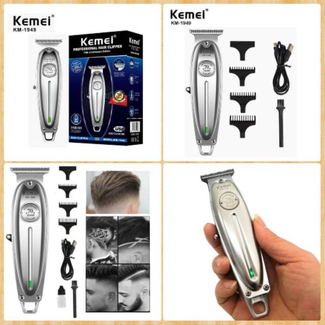 KEMEI 1949 TRIMMER ORIGINAL MESIN CUKUR RAMBUT JENGGOT/KUMIS LINER BAYI BALITA HAIR TATO GARIS DLL