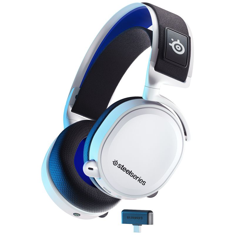 SteelSeries Arctis 7P Headset Gaming Nirkabel Putih - Over-ear_Headphones