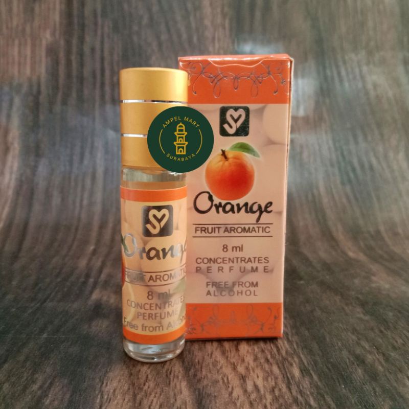 Parfum Orange Aroma Jeruk 8 ml Roll On Non Alkohol - Supermade