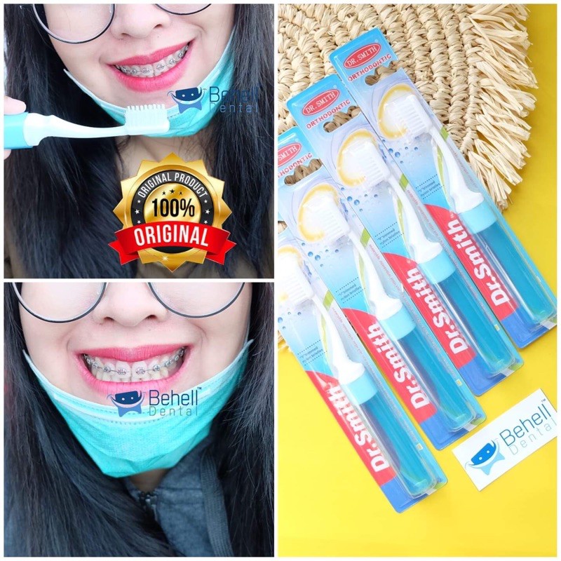 ORI SIKAT GIGI BEHEL KAWAT ORTHO DR.CLARK DR CLARK DR SMILE DR.SMITH DR SMITH BRUSH BEHELLDENTAL TR1 // Toothbrush Toothbrush Ortho Dental Interdental Tusuk Gigi Sikat Sela Celah Floss Behel Gum