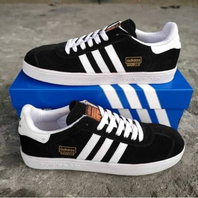 ADIDAS GAZELLE BLACK WHITE PREMIUM