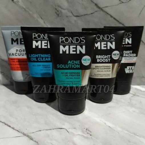 Ponds Men Cuci Muka Bright Boost/Acne/Oil Care 100 ml | 50 ml