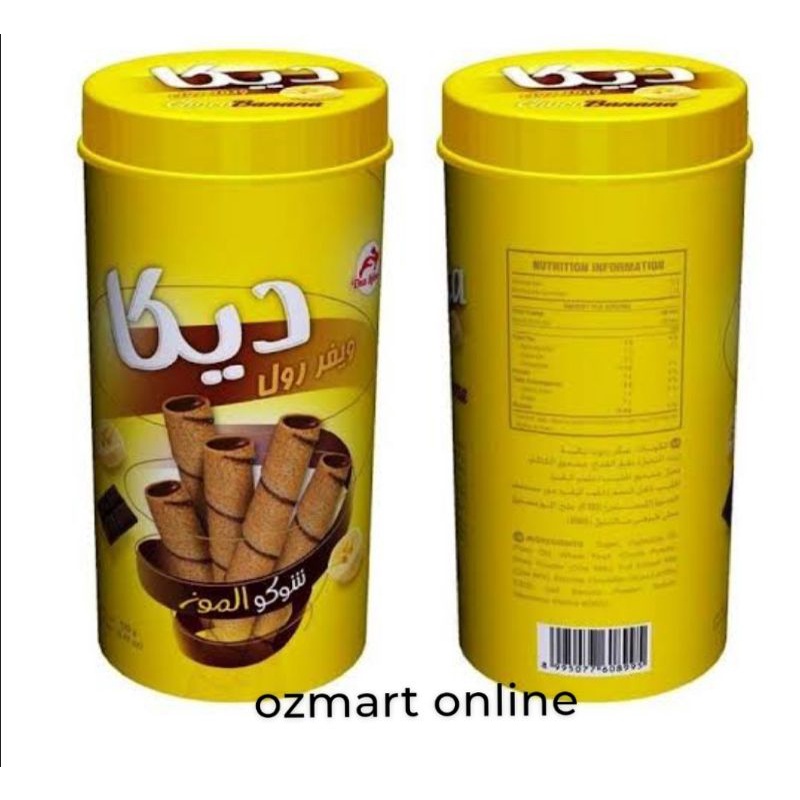 deka wafer roll 125 gr choco banana