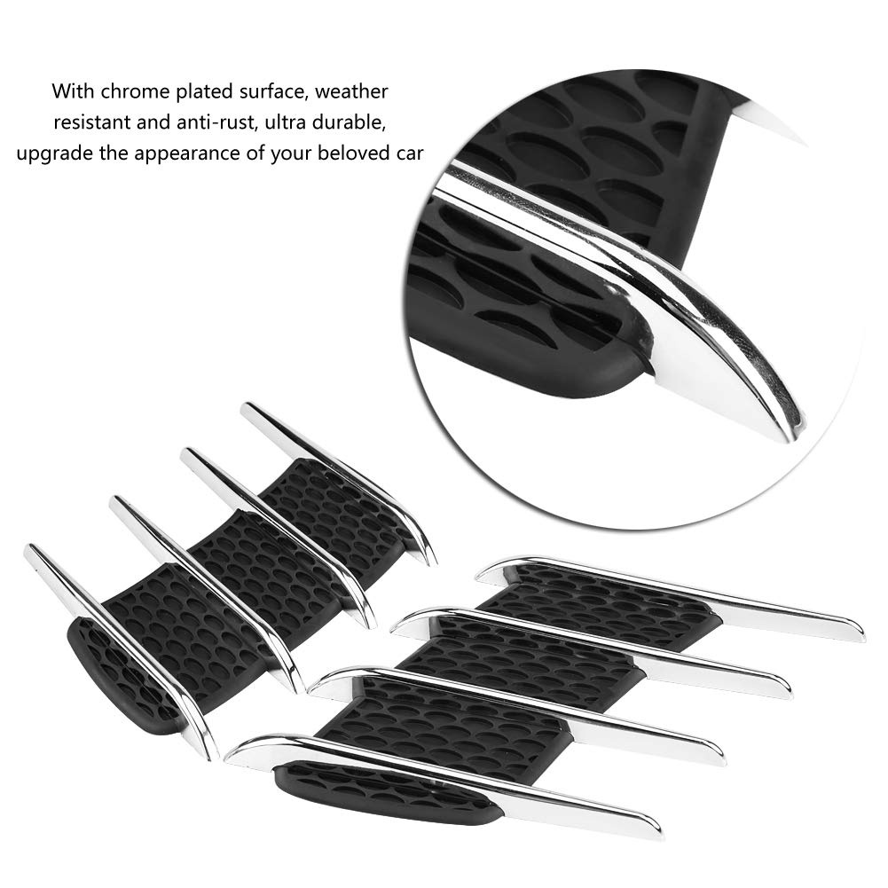 Murah 2Pcs Car Vent Sticker 3D Shark Gills Stiker Mobil Dekorasi Universal Car Side Air Flow Vent