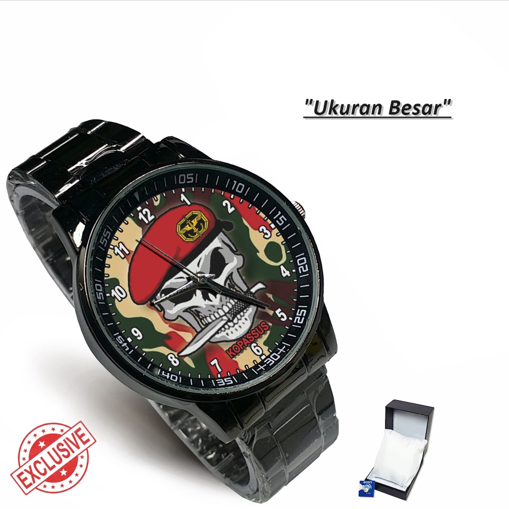 Jam Tangan Rantai Couple BARET MERAH KOPASSUS - 05 (Special)