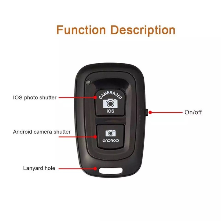 Tomsis Bluetooth - Remote Shutter Kamera Andorid &amp; IOS - Tombol Narsis