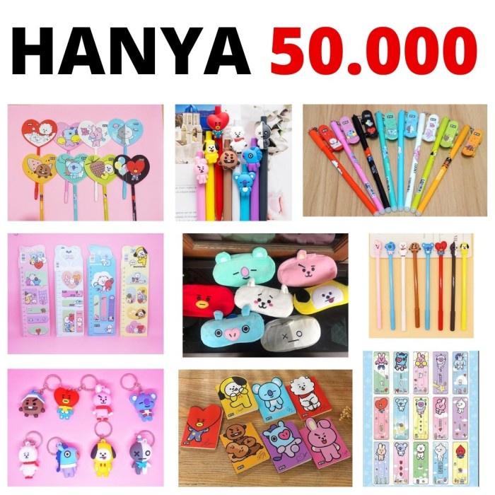 

(TERLARIS) PAKET SUPER LENGKAP BT21 BTS ALAT TULIS BANGTANBOYS IMPORT TERMURAH!!
