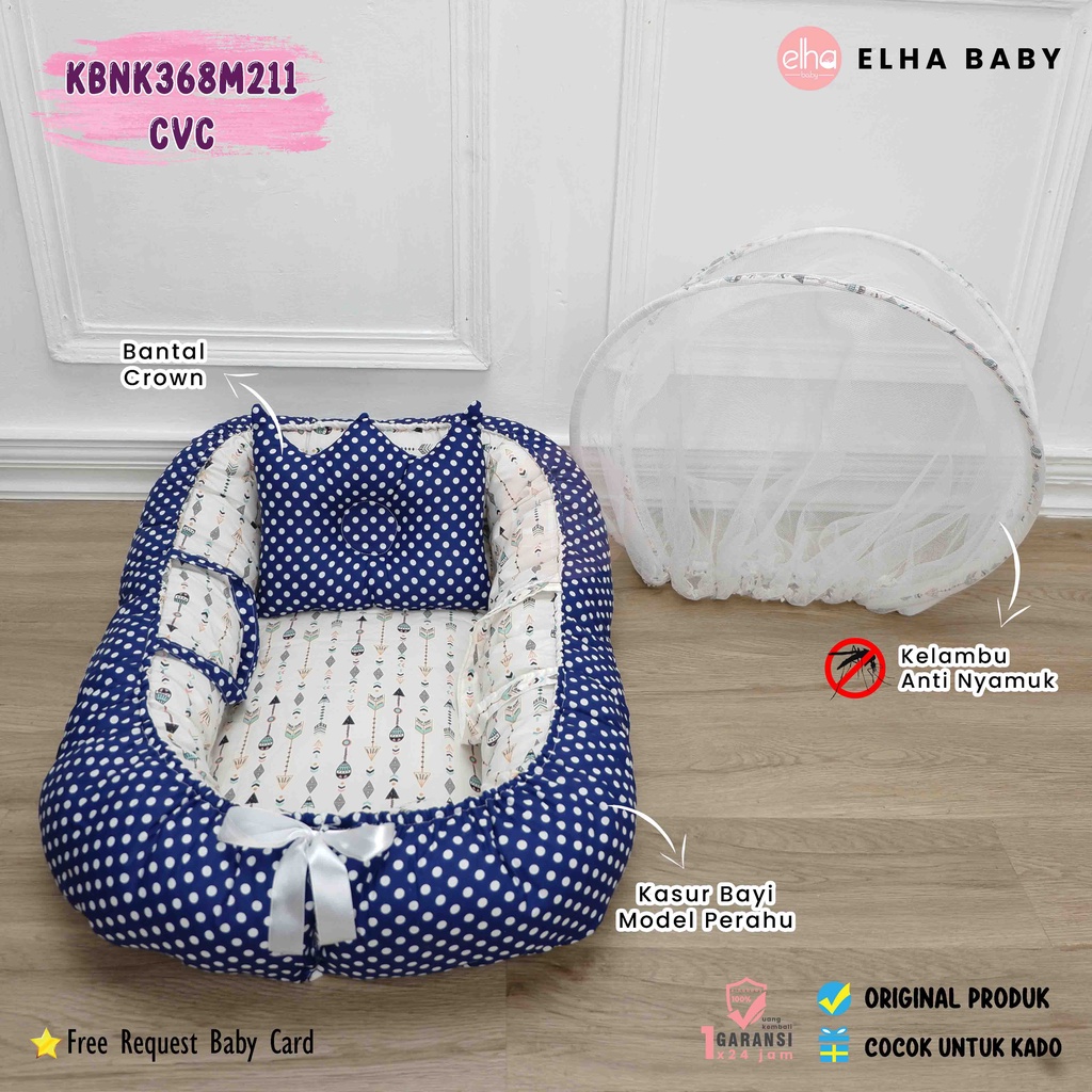 Kasur Bayi Nest Lengkap Kelambu Perlengkapan Bayi Baru Lahir Baby Gift Tempat Tidur Bayi Perahu