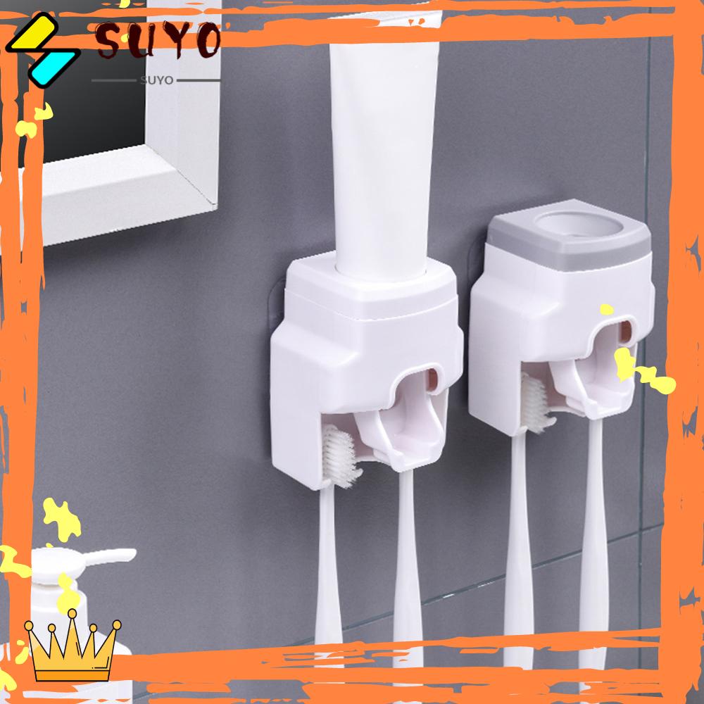 Suyo Dispenser Pasta Gigi Anti Air Dengan Perekat Untuk Kamar Mandi