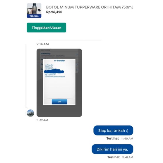 BOTOL MINUM TUPPERWARE ORI HITAM 750ml | Botol minum olah raga | Botol gym | Tumbler gym