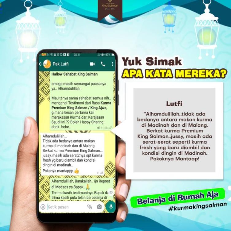 

[PRODUK LED0W] Kurma King Salman Premium Raja Sukari VIP Kurma Sukkari Basah RMF