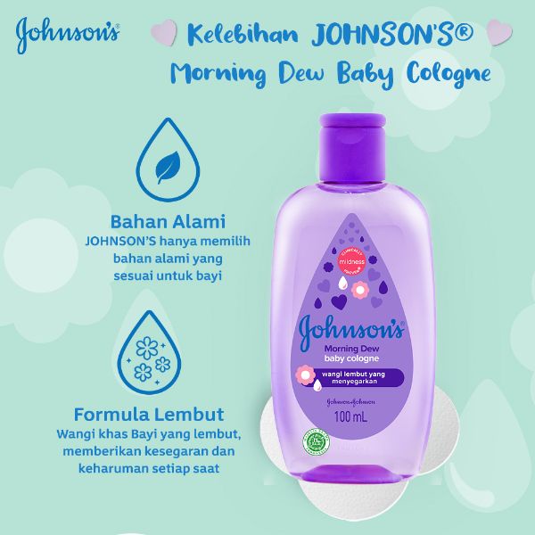 Johnson's Baby Cologne Summer Swing / Happy Berries / Slide Baby / Heaven / Morning Dew 100mL