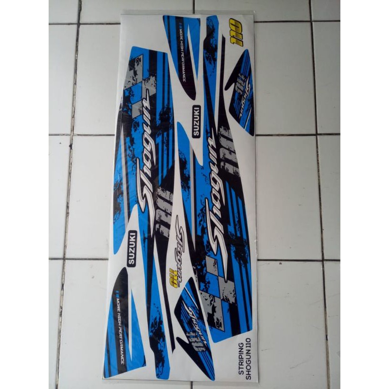 striping stiker variasi Shogun 110