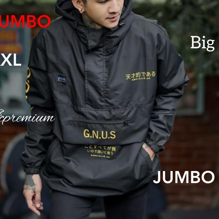 JAKET JUMBO PARASUT TASLAN XXL -XXXL JAKET PRIA JUMBO "PKB. 165153"