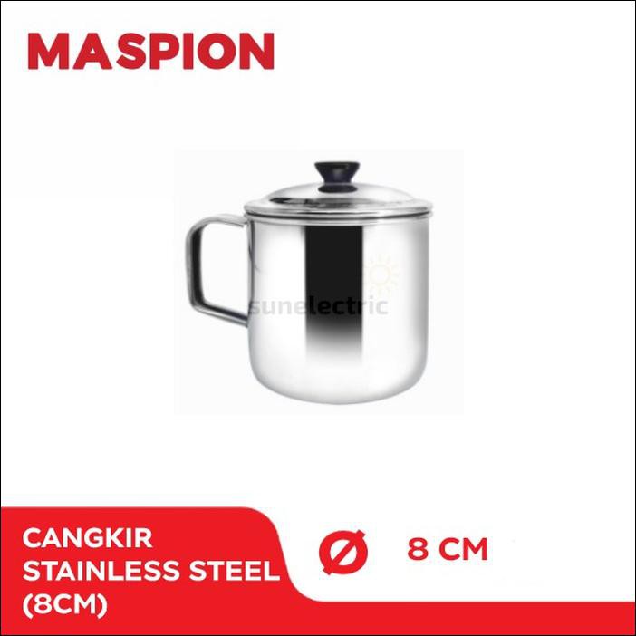 MASPION CANGKIR STAINLESS STEEL 8 CM - SILVER