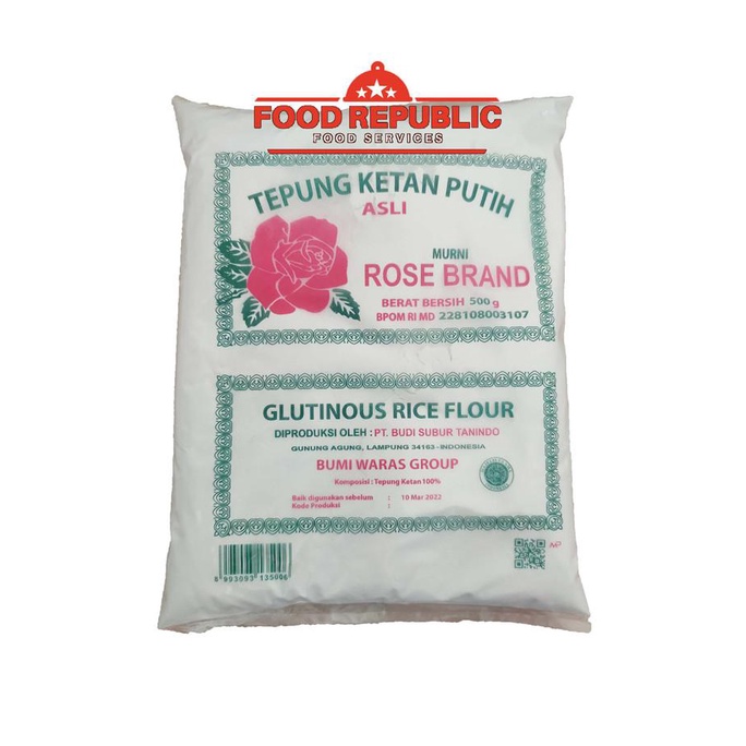 

Promo Awal tahun TEPUNG KETAN PUTIH MURNI ROSE BRAND 500 GR - TEPUNG ORIGINAL HALAL MUI Diskon