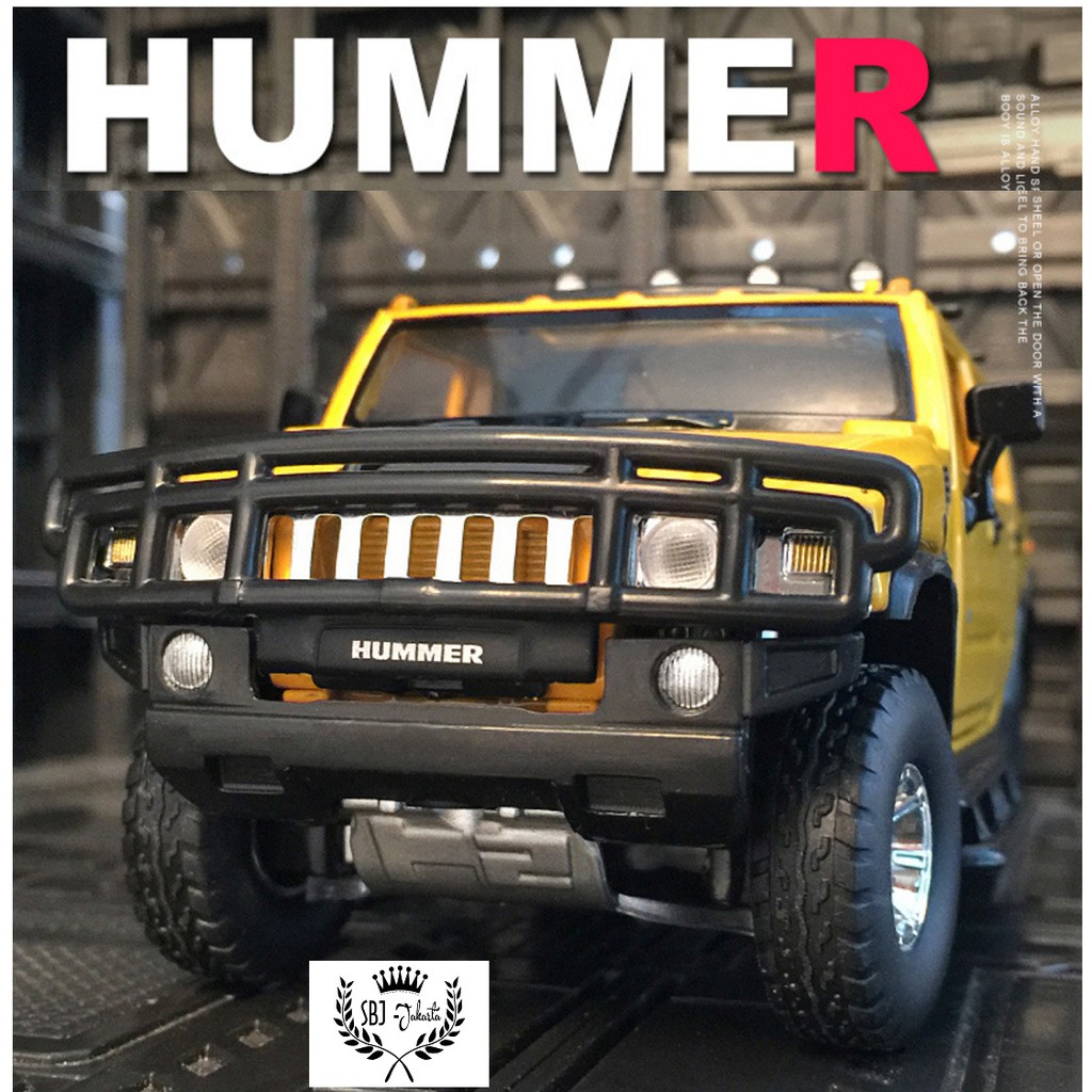 DIECAST miniatur MOBIL Hummer H2 Skala 1:32 Metal Series