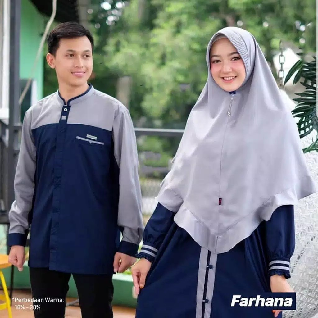 baju couple pasangan radhani set gamis couple keluarga kapelan suami istri kapel pacar lamaran lebaran kekinian terlaris terbaru 2022