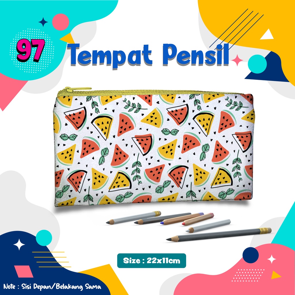 

Tempat Pensil Fruit #097 Pencil Case Dompet Pouch Kosmetik Wadah Uang Kostak Kotak Fruit #097