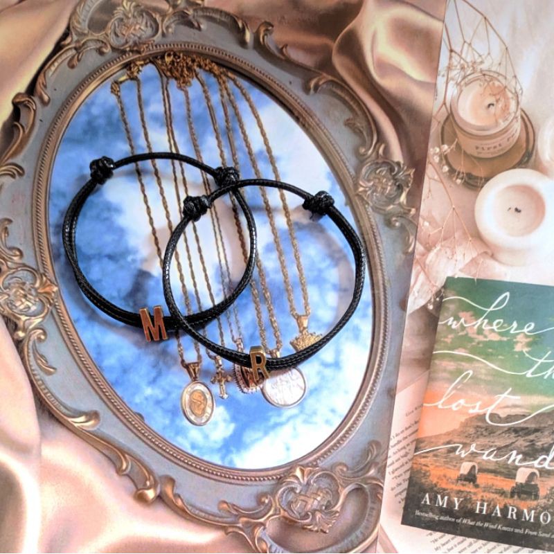 (PART A-T) GELANG INISIAL BRONZE GOLD/GELANG HURUF/GELANG TALI/GELANG VINTAGE