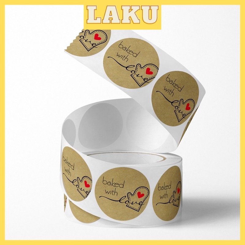 

LAKU PALING MURAH ISI 500 Pcs Stiker Label Roll Thank You - Sticker Label Makanan Thank You For Your Order - Stiker Packing - Stiker