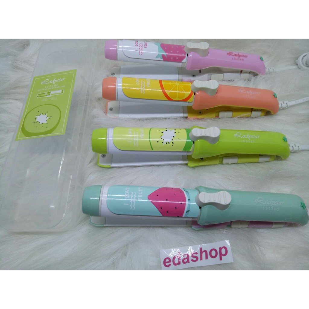 CATOKAN MINI 2 IN 1 LS 238 MOTIF BISA LURUS CURLY / LUCU BISA CURLY TONG BUKAN KEMIER JAPAN