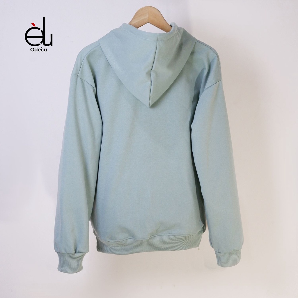 ODECU HOODIE SAGE GREEN SWEATER OVERSIZE WANITA PRIA