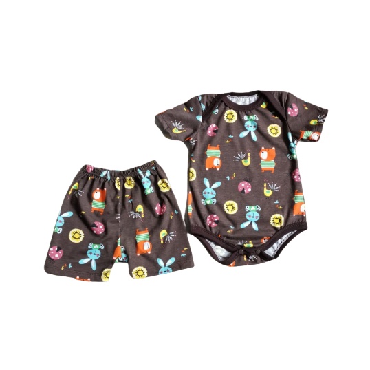 Jumper Celana SET Bayi SNI-Coklat Bear SET