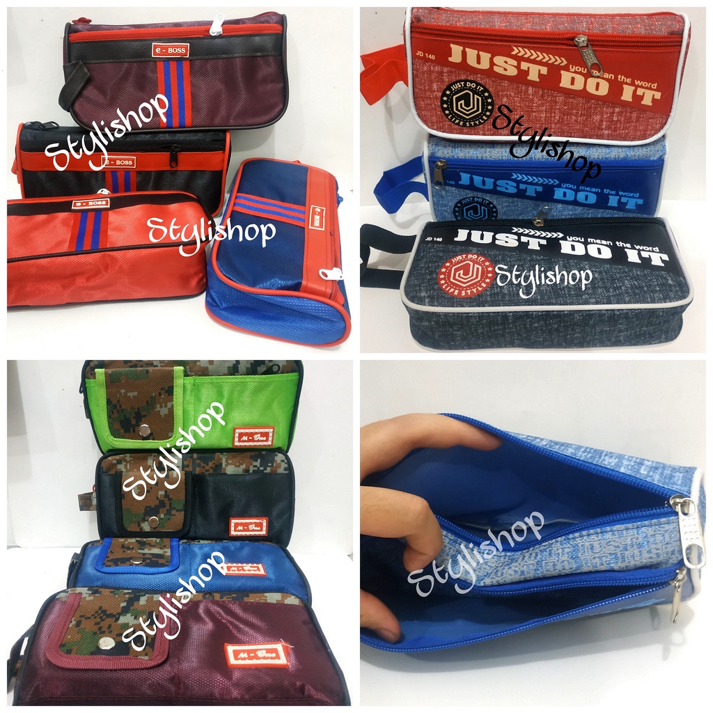 

(ER1C4) Kotak Pensil Motif Polos, Pencil Case, Tempat Alat Tulis, Tempat Pensil, Tepak